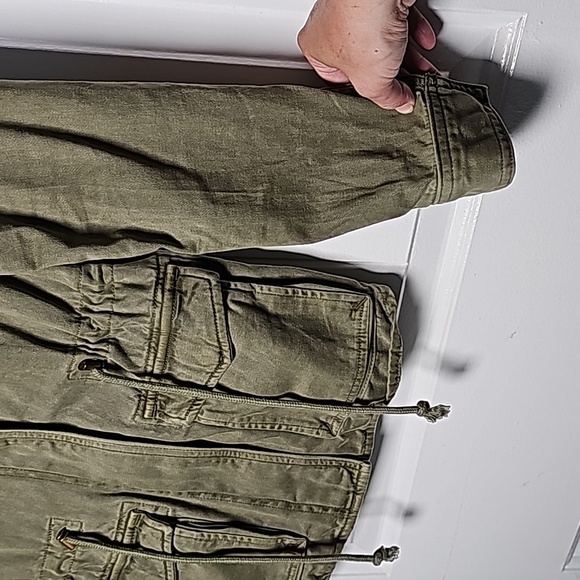 Lucky Brand XS olive green cinch waist bomber jacket - Picture 9 of 16